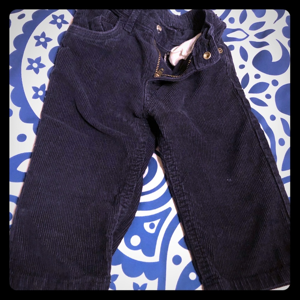 Baby boy corduroy pants.